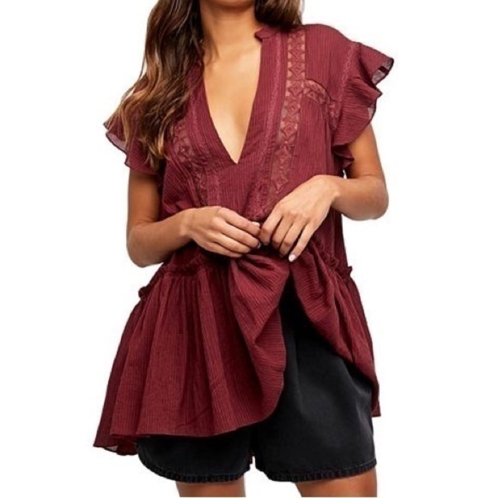 Free People Baby Blues Tunic Top